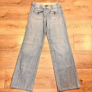 Stella McCartney 70s Pocket Wide Leg Jeans Light Wash Denim Size 29 or 8